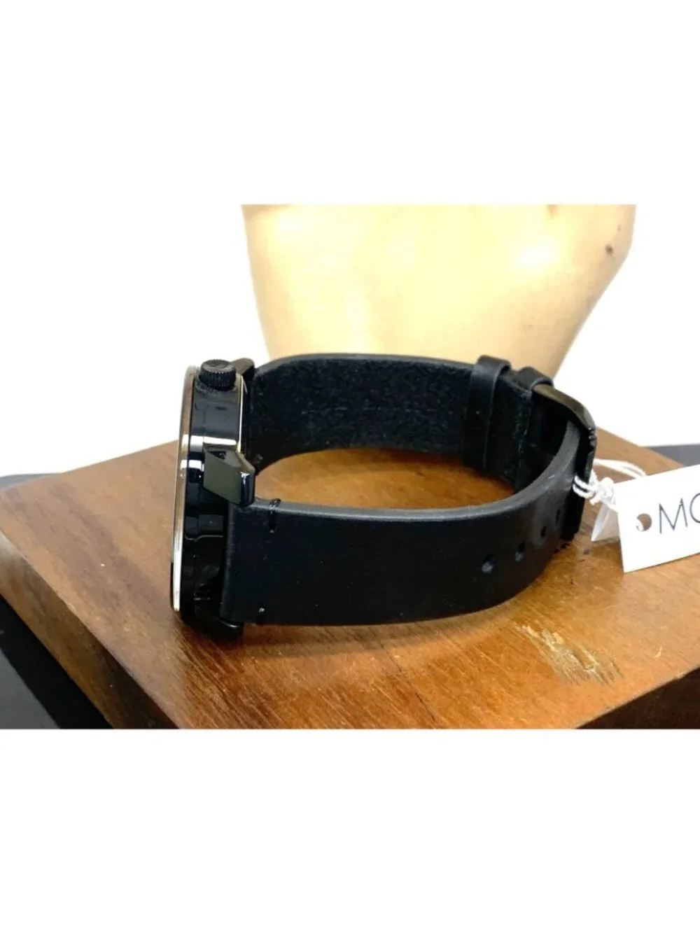 Movado Men's Watch 3600306 Bold Swiss Quartz Black Dial Leather Strap 42mm